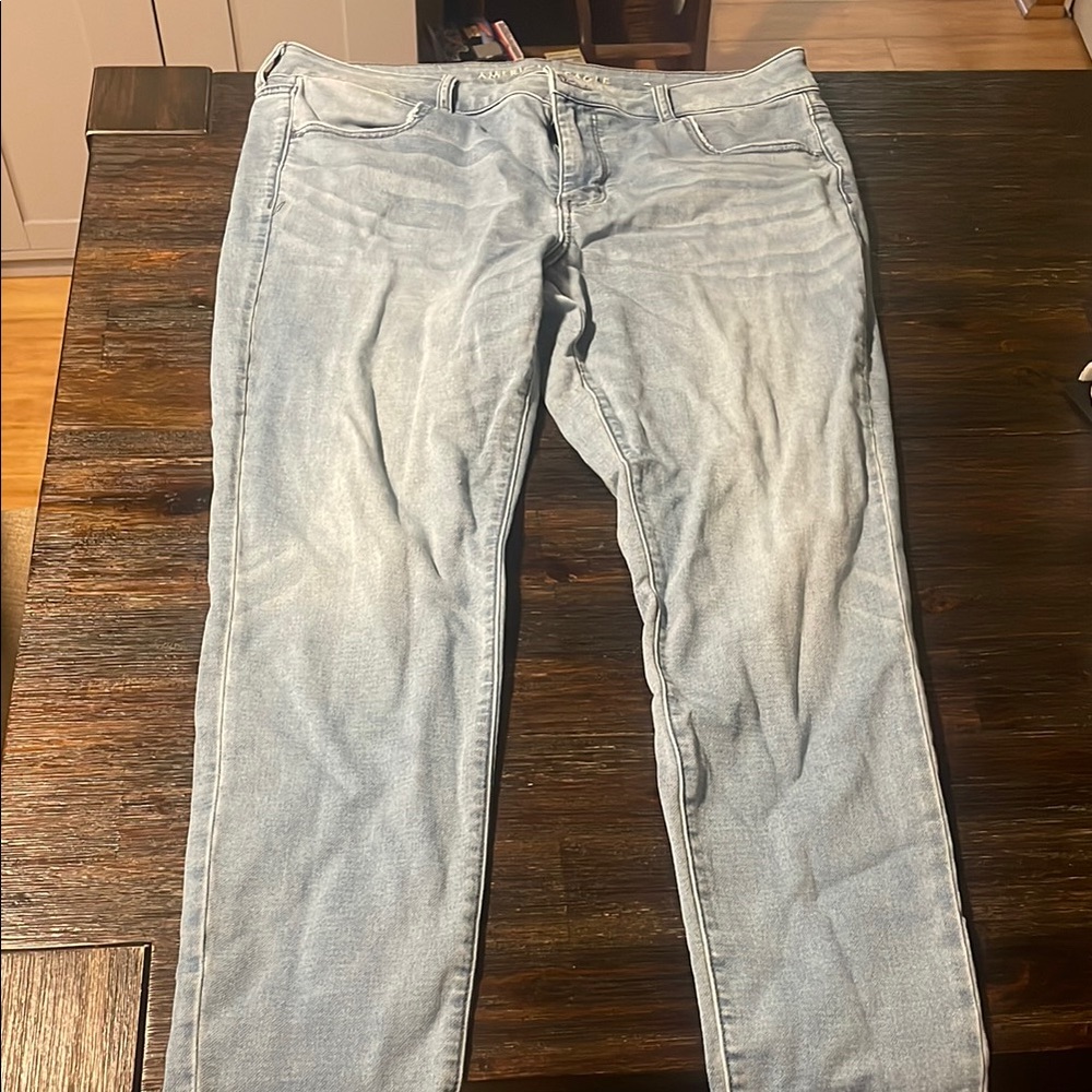 American Eagle Outfitters Blue Straight Leg Jeans